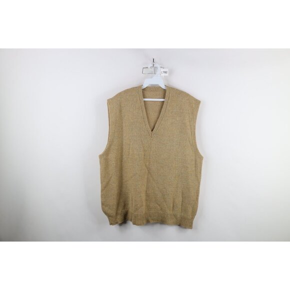 Vintage 50s 60s Streetwear Mens XL Blank Wool Rainbow Fleck